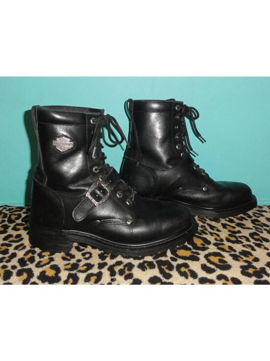 Vintage Harley Davidson Faded Glory Motorcycle Boots Men\'s 8.5 biker main image 11